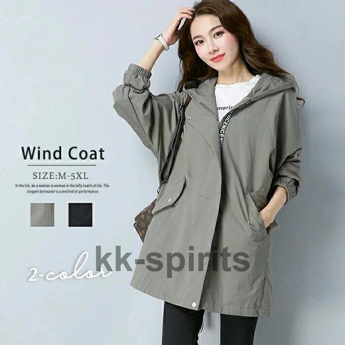 ジャケット レディース コート コート レディースアウター 薄手コート アウター フート付きジャケット 体型カバー きれいめ 大きいサイズコート 4,701円