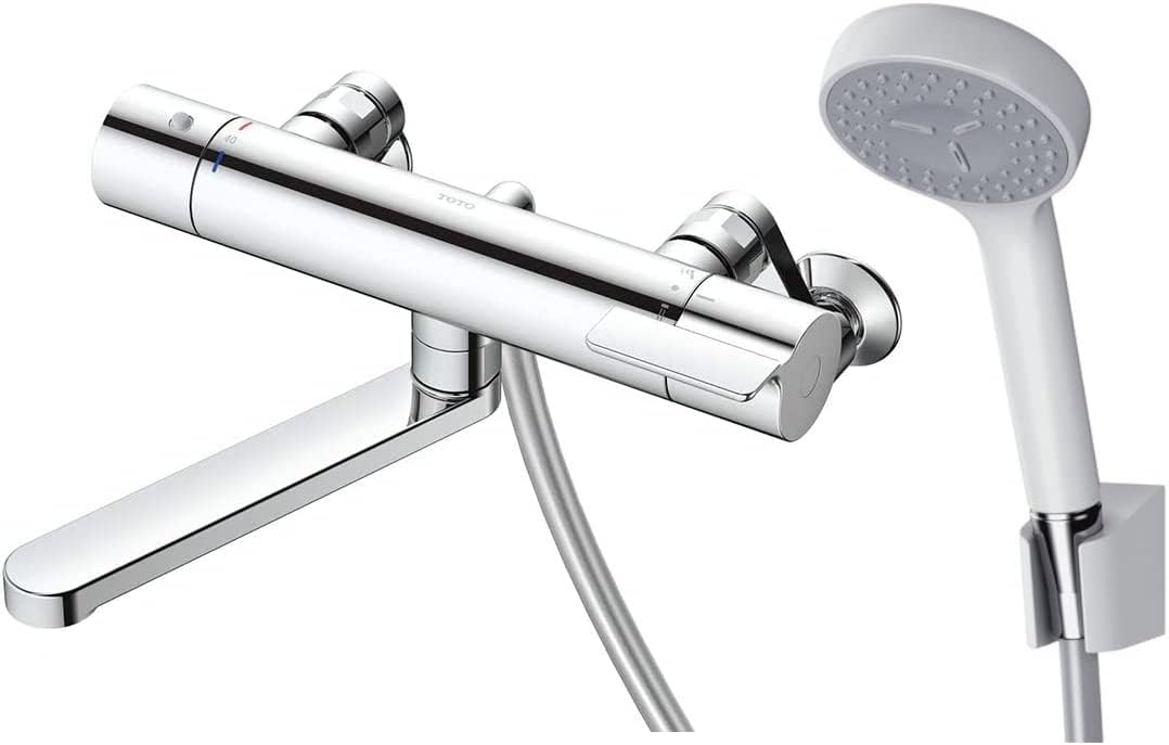 TOTO 浴室用 壁付サーモスタット混合栓 170mmコンフォートウェーブシャワー90φ TBV03401J1