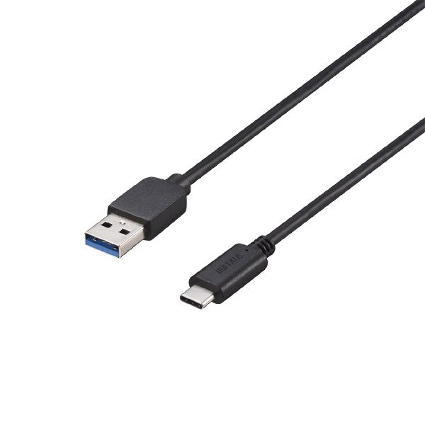 バッファロー（サプライ） USB3.2 Gen1 ケーブル A-C 1.5m ブラック BU3AC15BK