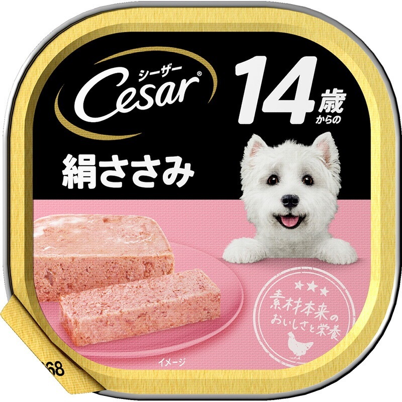 （まとめ買い）マース シーザー 14歳 絹ささみ 100g 犬用フード [x24]