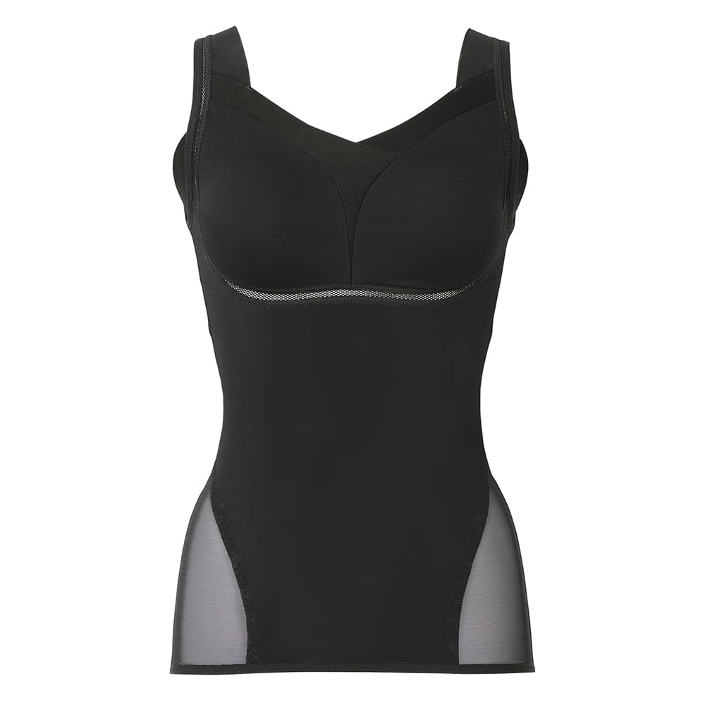 [ブラデリス ニューヨーク] ノンワイヤー補整ブラキャミ ゆきねえモアソフト快適フルカップブラキャミ25 ブラック M