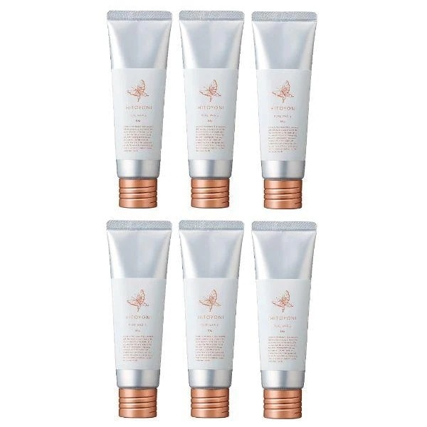 ヒトヨニ ピュアワックス6 80g 6個セット ヘアスタイリング ヘアワックス サロン専売 軽い質感 ショート～ロング