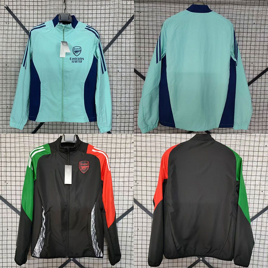 2425アーセナルトレーニングスーツ外観服ジャージの男性用ウィンドブレーカージャケットユニフォーム秋と冬のスポーツウェア