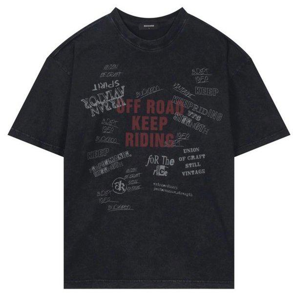 男性オーバーフィット ヴィンテージ 全面レタリング ビンパル Tシャツ 19_US