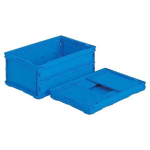 （まとめ買い）オリコン ペタンコ フタなし 35.5L ブルー O-30B BL504 ペタンコO-30B [x3]