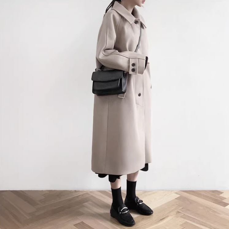 超目玉新品 ロング丈コート トレンチコート トレンチコートレディース アウター 防寒コート 防風 暖かい 折り襟 シングルボタン 大きいサイズ スリム お呼ばれ 秋冬 大人