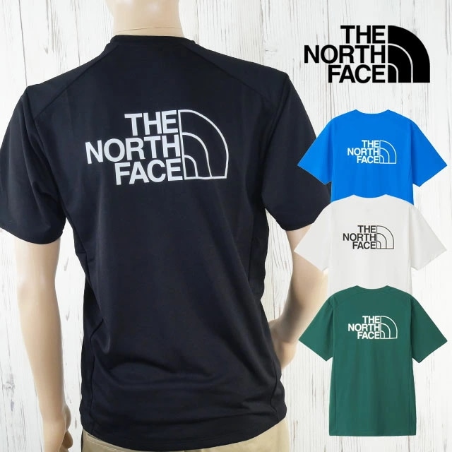 ザ・ノース・フェイス メンズ Tシャツ ショートスリーブ ES アンペアクルー 半袖 トップス 吸汗 速乾 アパレル UVケア 抗菌 防臭 NT12582 ブラック 黒 ディープノリ ヒーローブルー 5,421円