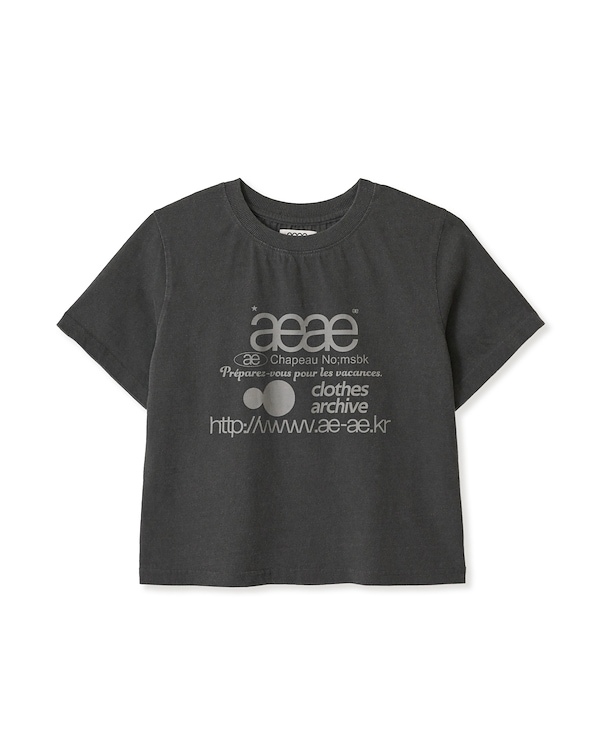 Qoo10 aeae WEB LOGO CROP ロゴ 半袖