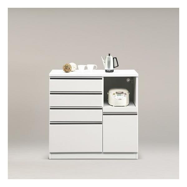 100キッチンカウンター　レンジ棚 北欧 キッチン収納 レンジボード幅100 高さ 97 レンジ収納 棚 ラック /カラー2色対応