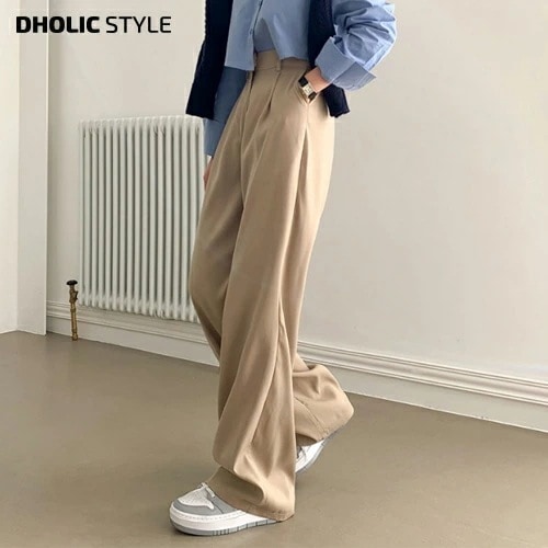 2TYPEハイウエストスラックスパンツ・p450101