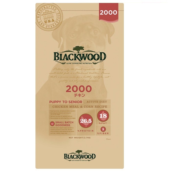 ブラックウッド 2000 チキン 20kg ドッグフード 全犬種　離乳後老齢期 BLACKWOOD