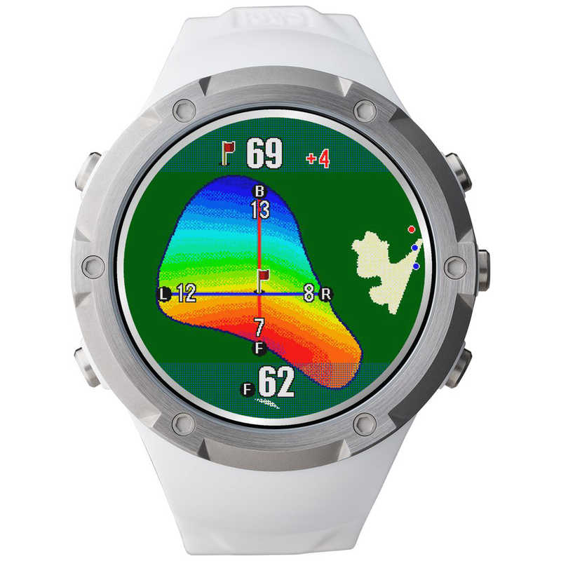 ショットナビ　腕時計型GPSゴルフナビ Shot Navi Evolve α ホワイト　EvolveアルファWh