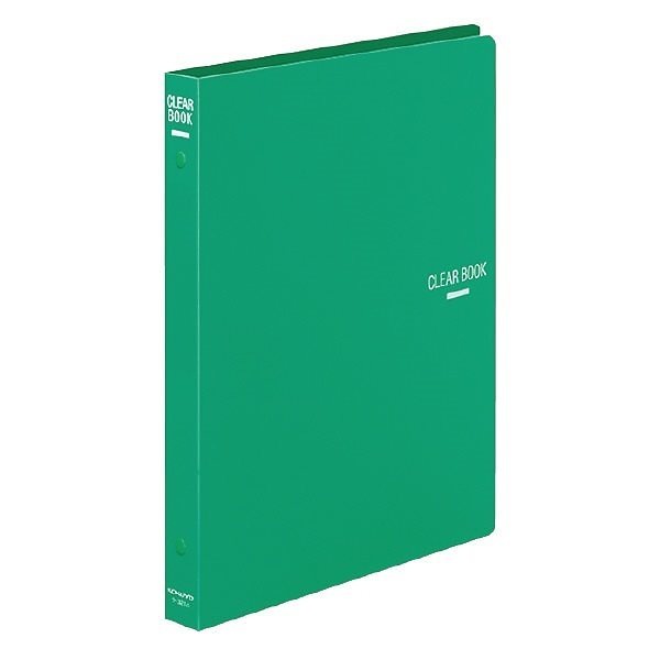 （まとめ買い）クリヤーブック B5縦 替紙式18枚ポケット26穴 緑 ラ-321G [x3]