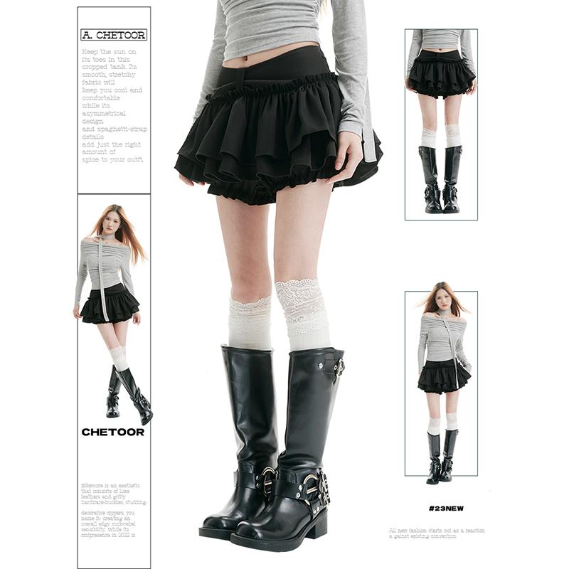 ティアードスカート ミニ ショート フリル かわいい レディース バレエ アカデミー プリーツ 春秋 ホワイト ブラック 5,279円