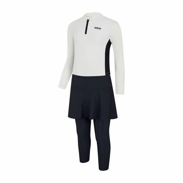 レナ 女児用レジャーラッシュガードセット(A4BG1GS01WHT)