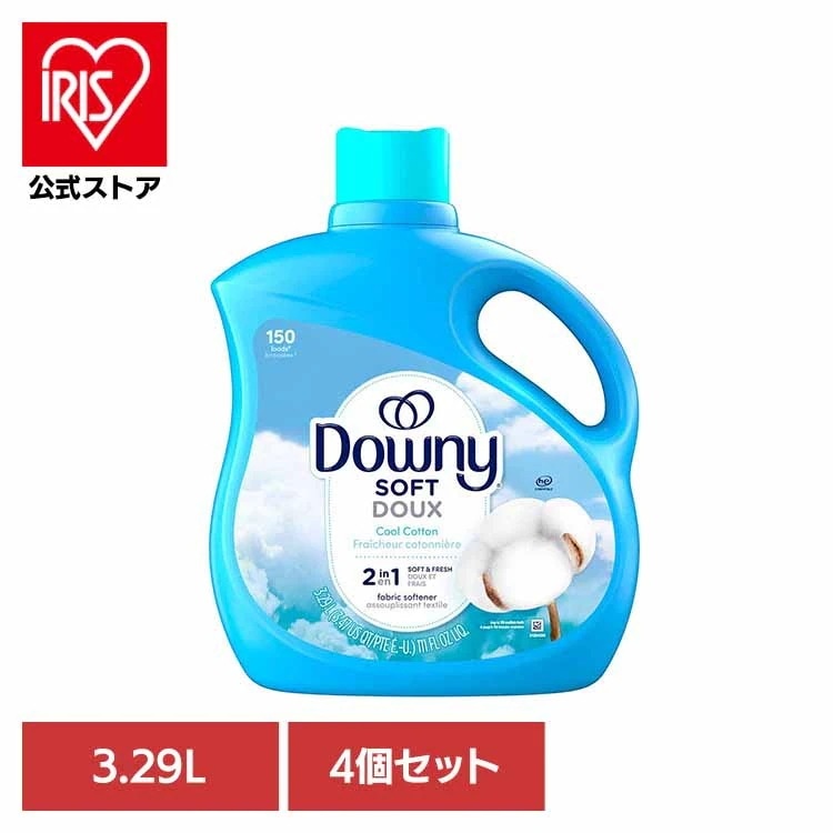 【4個セット】ダウニーボトル　クールコットン3.29L クールコットン P&G