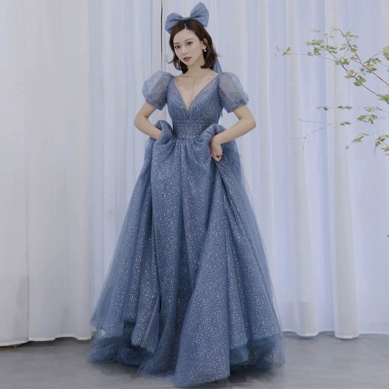 ウエディングドレス イブニングドレス カラードレス ゴールド ロングドレス 演奏会 フォーマル チュールドレス 二次会 パーティードレス