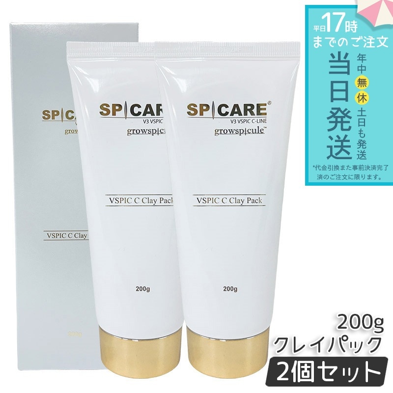 SPICARE V3 VSPIC C クレイパック 200g 2個セット スピケア V3 Cライン CLine ビタミンC ミネラルクレイ HARI スパ 乾燥 ボディケア