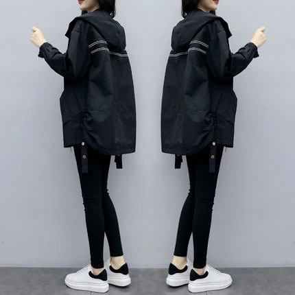 スプリングコート レディース トレンチコート マウンテンパーカー 春 カジュアル アウター 20代