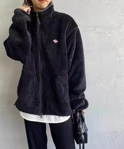 【期間限定 セール】ダントン ポアジャケット レディース ふわふわ パーカー ジャケット 春秋アウター 防寒 無地 トップス　コート