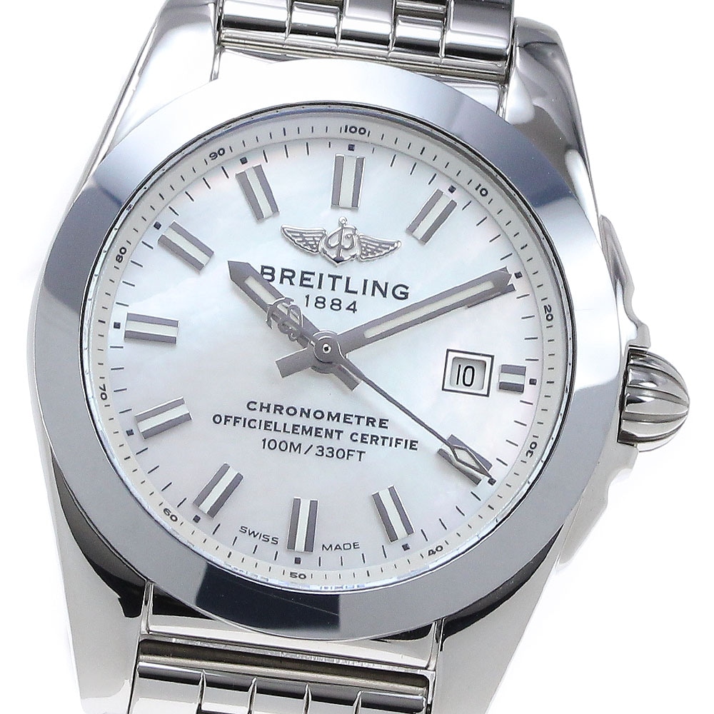 ブライトリング BREITLING W72348 ギャラクティック29 スリークT デイト クォーツ レディース 良品 _840159【中古】