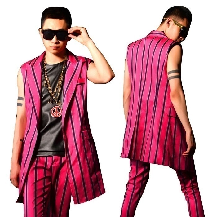 ダンスウェア ファッション ダンス衣装 スーツベスト ヒップホップ メンズ ジャズダンス MENS JAZZ DS ストリート系 B系 男性用 演出服 ダンスウェアスター 社交ダンス HIPHOP