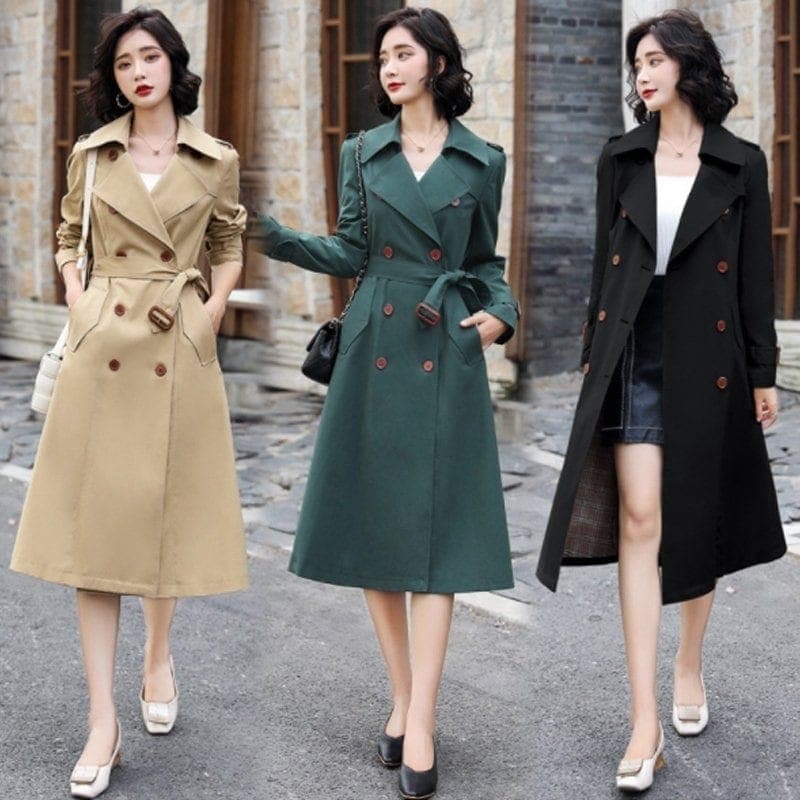 コート アウター オーバーコート オーバーロング モカ トレンチコート レディース スプリングコート