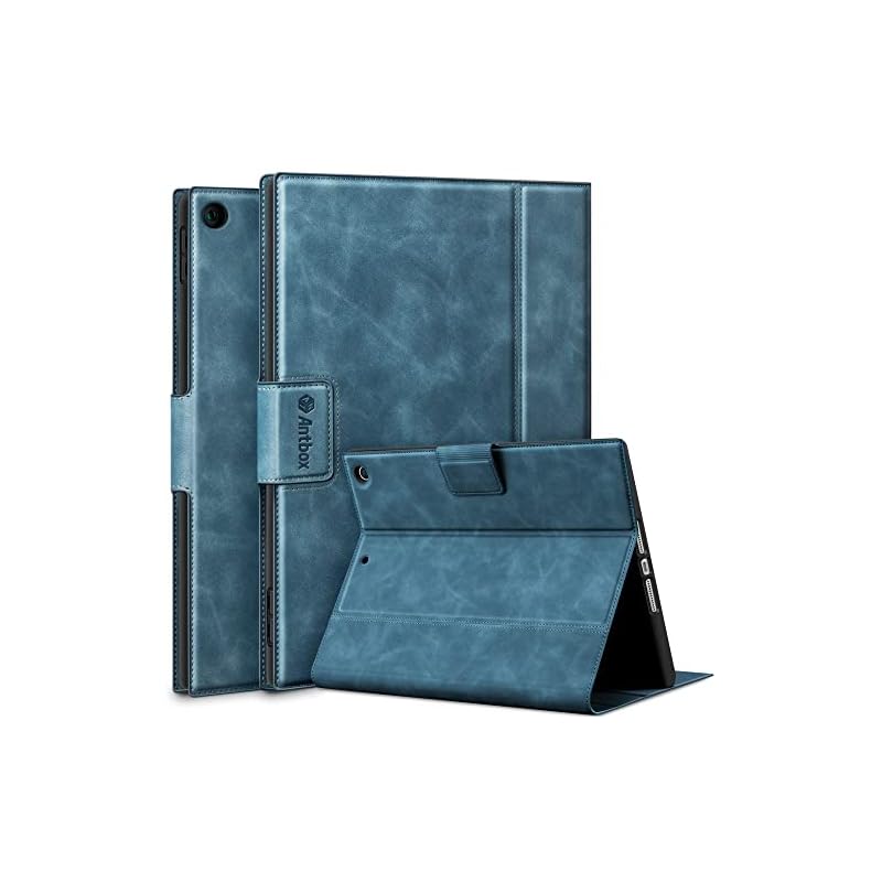 Antbox iPad 第9世代/第8世代ケース ソフトPUレザー製 ひび割れ防止 第7世代 ケース 保護ケースカバー耐衝撃 アップルペンシル収納可 オートスリープ＆スタンド機能付き 全面保護 iPa