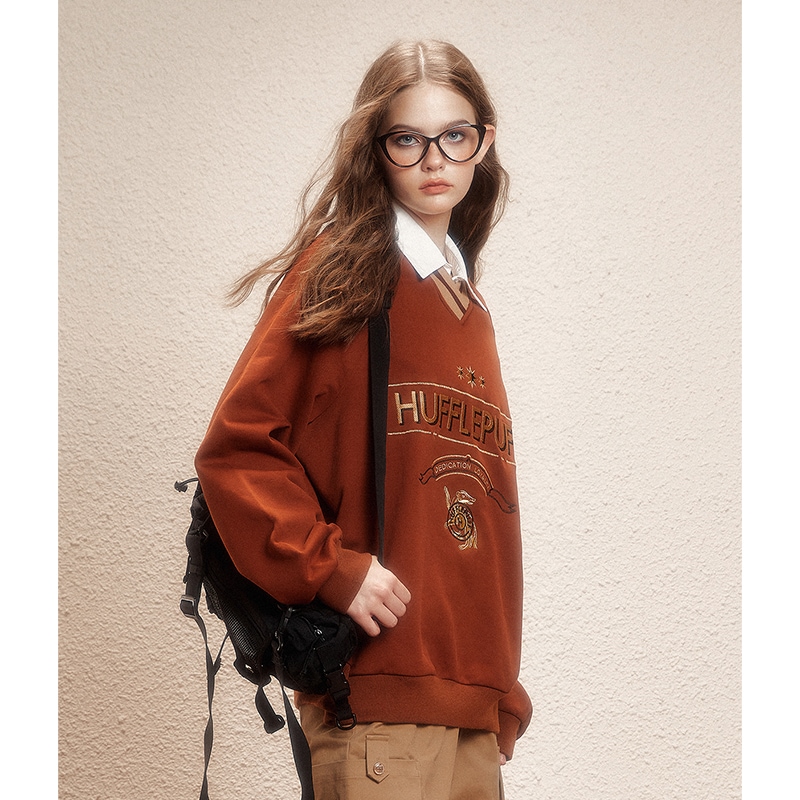 ハリーポッター共同ブランドスウェットシャツ冬長袖厚手暖かいゆったりカレッジ 8,026円