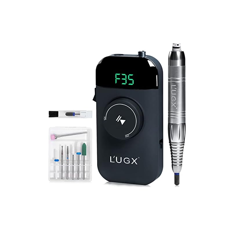 LUGX 電動ネイルマシン 35000RPM プロ ブラシレス ネイルドリル 研磨 爪磨き 自宅サロン用 低騒音 低振動 20,716円