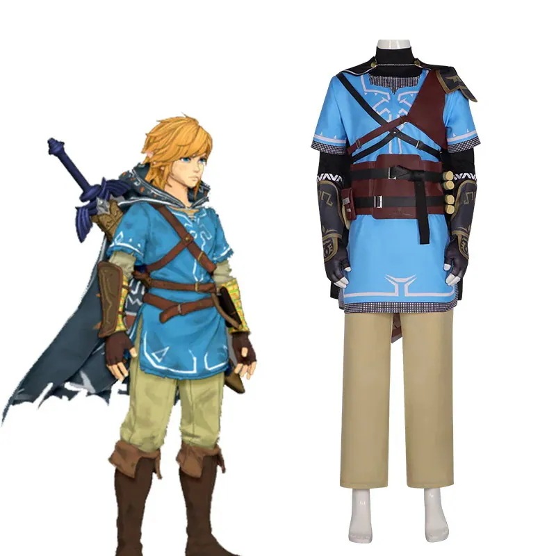 ゼルダの伝説コス服荒野の息王国の涙linkリンクゲームキャラクターコスプレパフォーマンス服