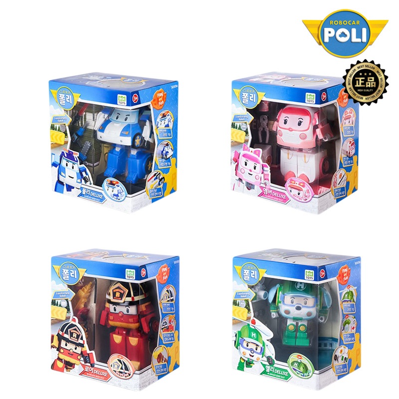 4種一括 Robocar Poli 4Types of 5Inch Ultra Pack ポリ ロイ エンバー ヘリー 変形 ロボ キッズ おもちゃ 誕生日 プレゼント 知育 冬 人気 ギフト 子供
