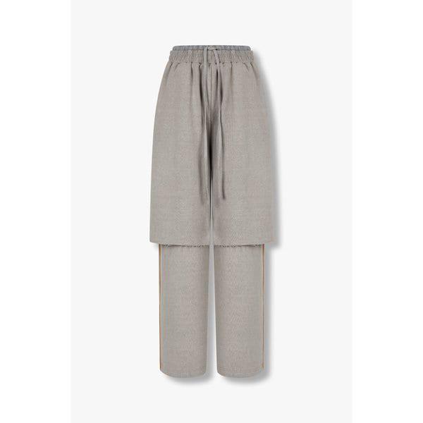 レイヤードイバンドピグメントパンツ9104431996081