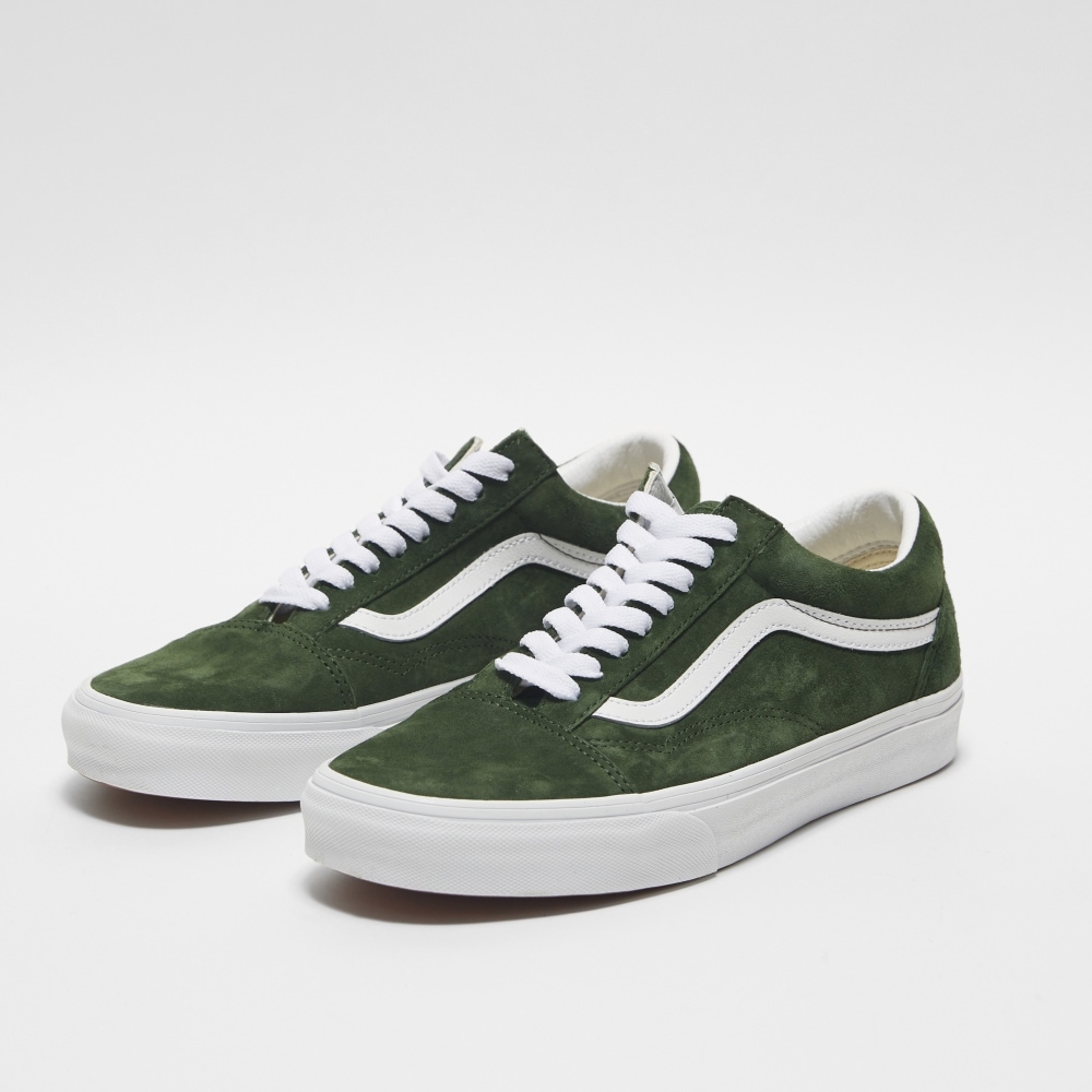 バーンズオールドスクール-ピッグスエードダークグリーン/VN0007NTBXU1