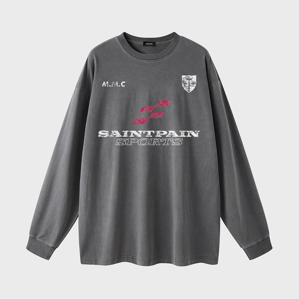 SP BLOCK PIGMENT LONG SLEEVE-CHARCOAL