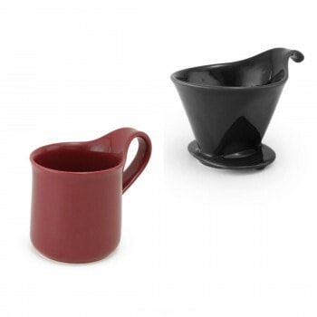 ZERO JAPAN（ゼロジャパン） ドリッパー＆カフェマグセット ドリッパートレイ付 DMZ-16 BK/BUG