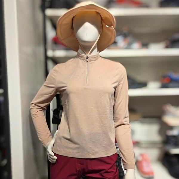 VT0481WBG 女性春夏ジップアップTシャツ クールメッシュ機能 (S38743124)