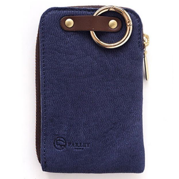 PARLEY（パーリィー） エルク 天然鹿革 L字スマートキーケース ネイビー NV FE-73