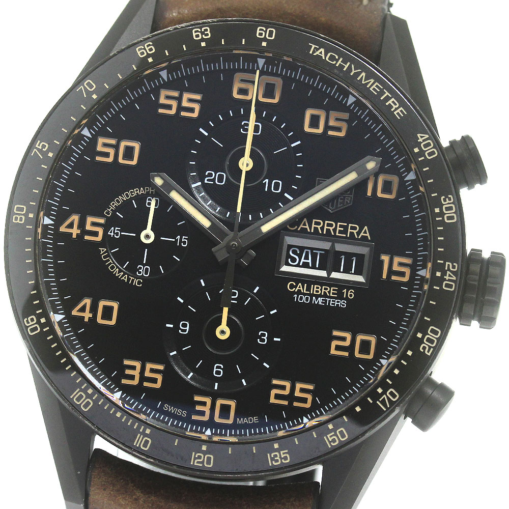タグホイヤー TAG HEUER CV2A84 カレラ キャリバー16 クロノグラフ デイデイト 自動巻き メンズ 箱・保証書付き_862966【中古】