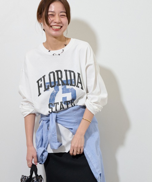 tシャツ Tシャツ 「追加」ルーズロゴロングTEE レディース 5,452円