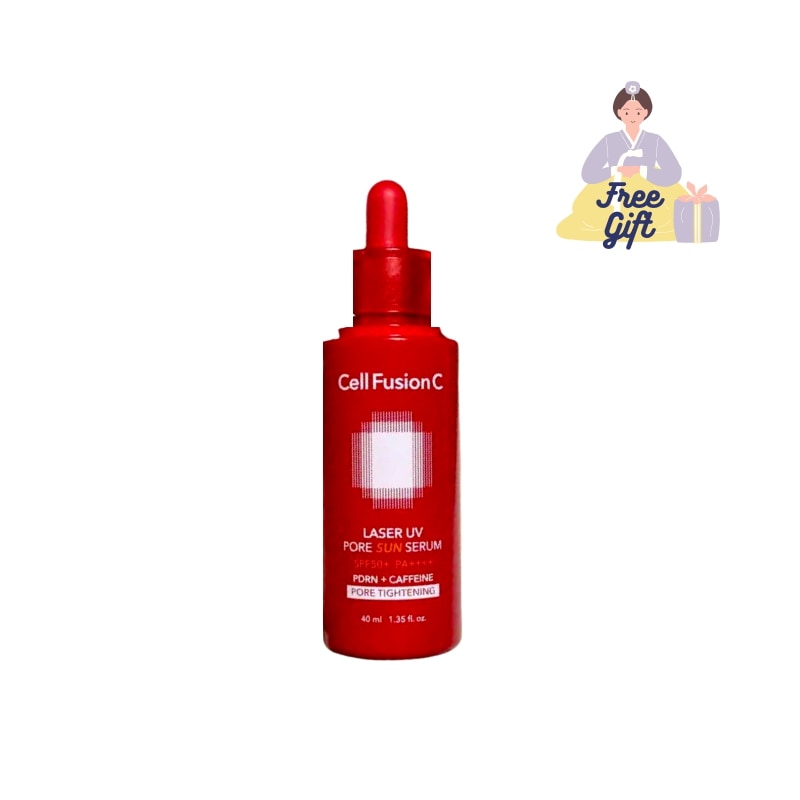 Cell FushionC レーザー UV ポア サンセラム SPF50+ PA++++ 40ml　日焼け止め/毛穴ケア/皮脂ケア/レッドサンセラム/PDRN/毛穴引き締め/敏感肌