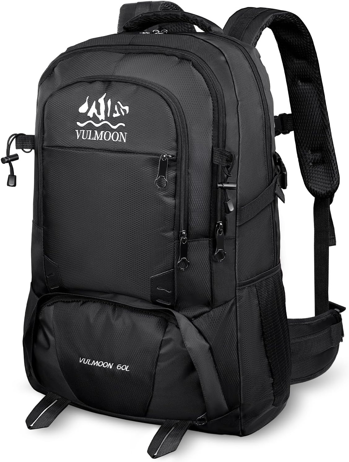 60L 大容量 防水 軽量 リュック メンズ用 登山 アウトドア 旅行 通勤 ジム対応 レッド