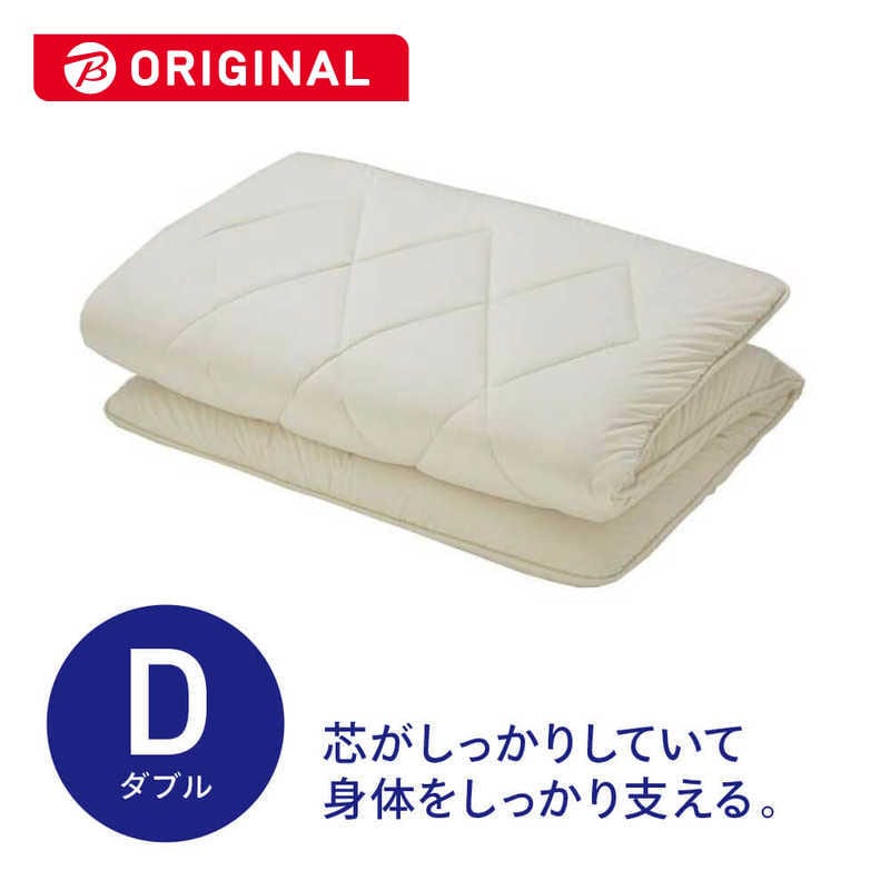 生毛工房　羊毛硬綿敷ふとん ダブルサイズ (140×210cm/ナチュラル)