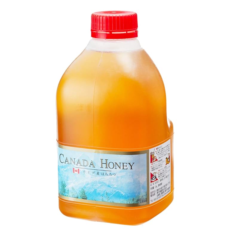 [熊手のはちみつ] カナダ産 はちみつ 純粋蜂蜜 (ポリ 2kg / 大容量)100％純粋 honey
