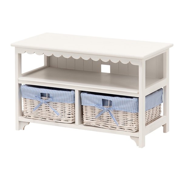 TV台 幅70×奥行34×高さ44cm ホワイト MTV-5784WH