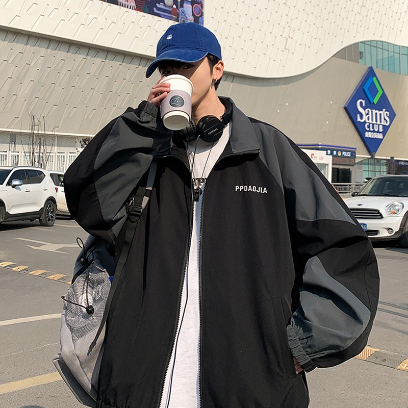 ジャケット メンズ 2023春と秋の新しいトレンド汎用性の高い大きいサイズレジャージャケット潮ルーズ