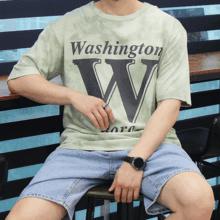 WMG Wポイント水しぶき半袖Tシャツ