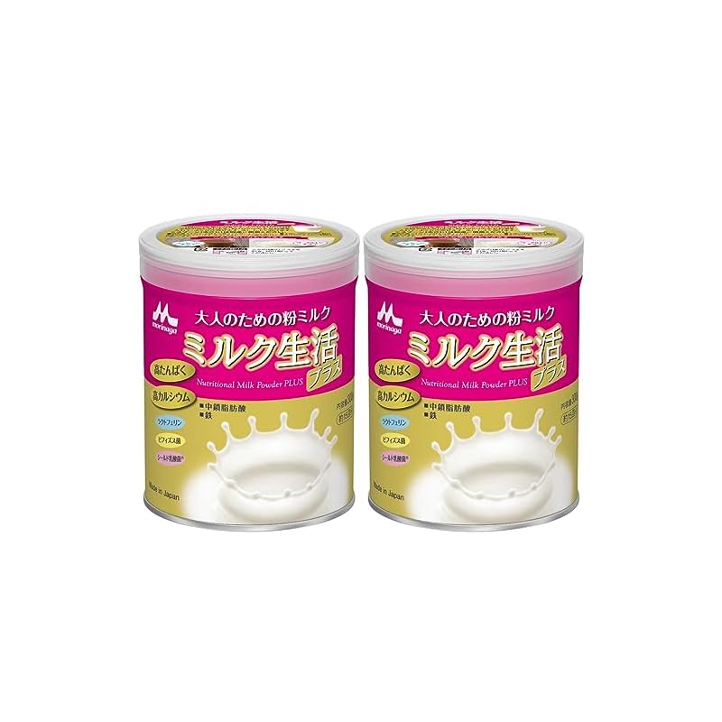 大人のための粉ミルク ミルク生活プラス 300g2缶セット [約30回分] 栄養補助食品 健康サポート6大成分 7,152円