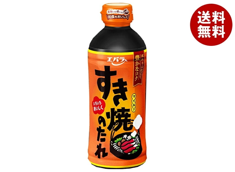 エバラ食品 すき焼のたれマイルド 500ml×12本入×(2ケース)