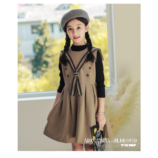 子ども服 シューズ 子ども服（女の子）フォーマル ドレス スーツ ワンピース キッズ フォーマルウエア タートルネック＋ワンピース 子供ドレス 女の子 6,073円